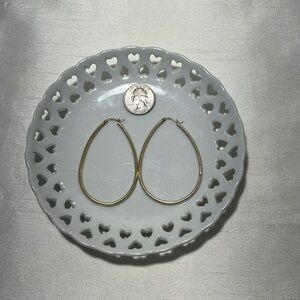 Sterling silver hoop